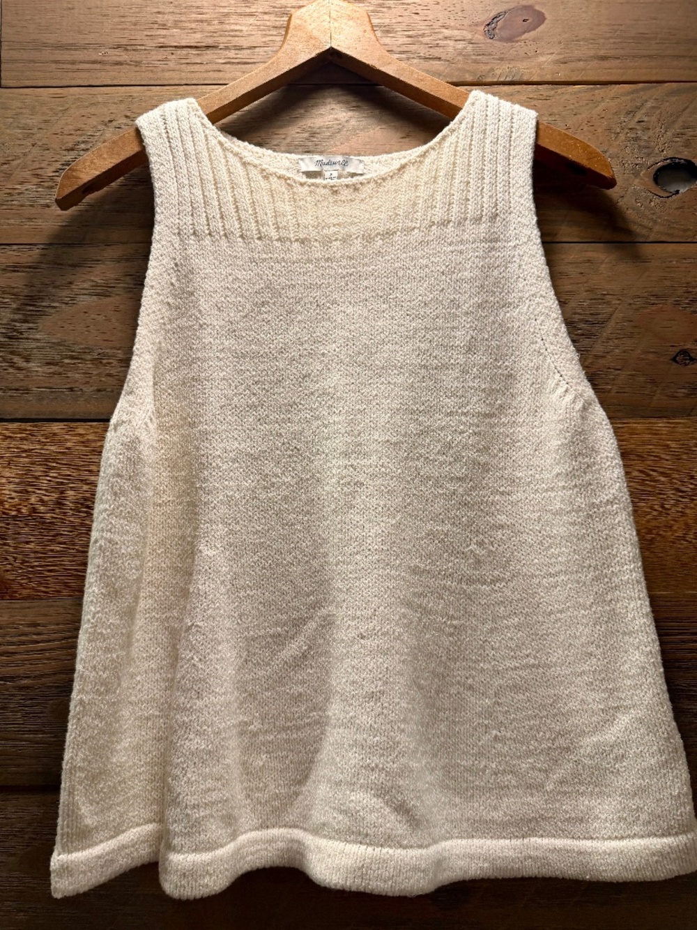 MADEWELL SLEEVELESS SWEATER